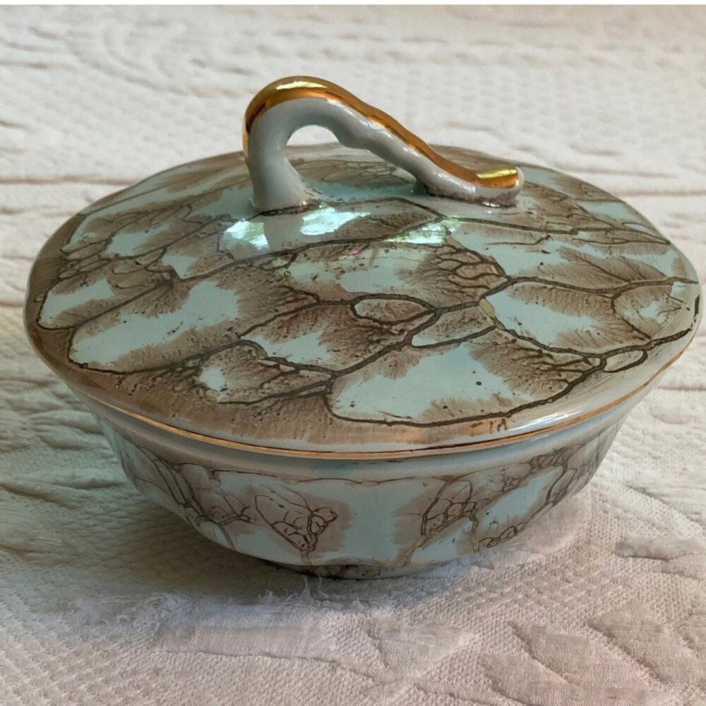 Delft midcentury modern candy dish . sugar bowl  . candy dish